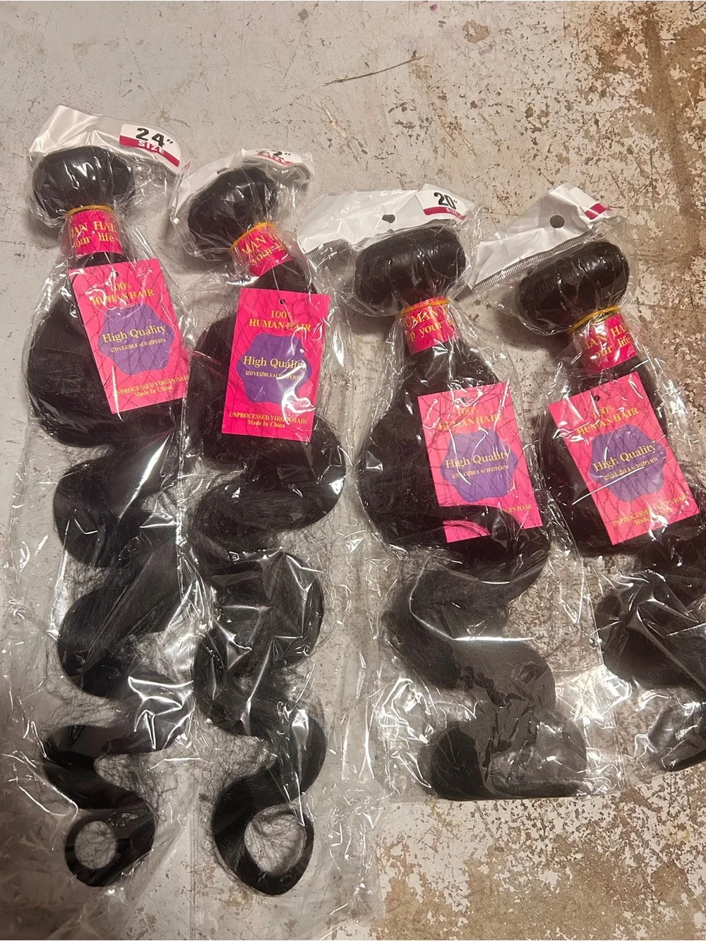 High Quality Black Body Wave Hair Bundles - 4 Pack